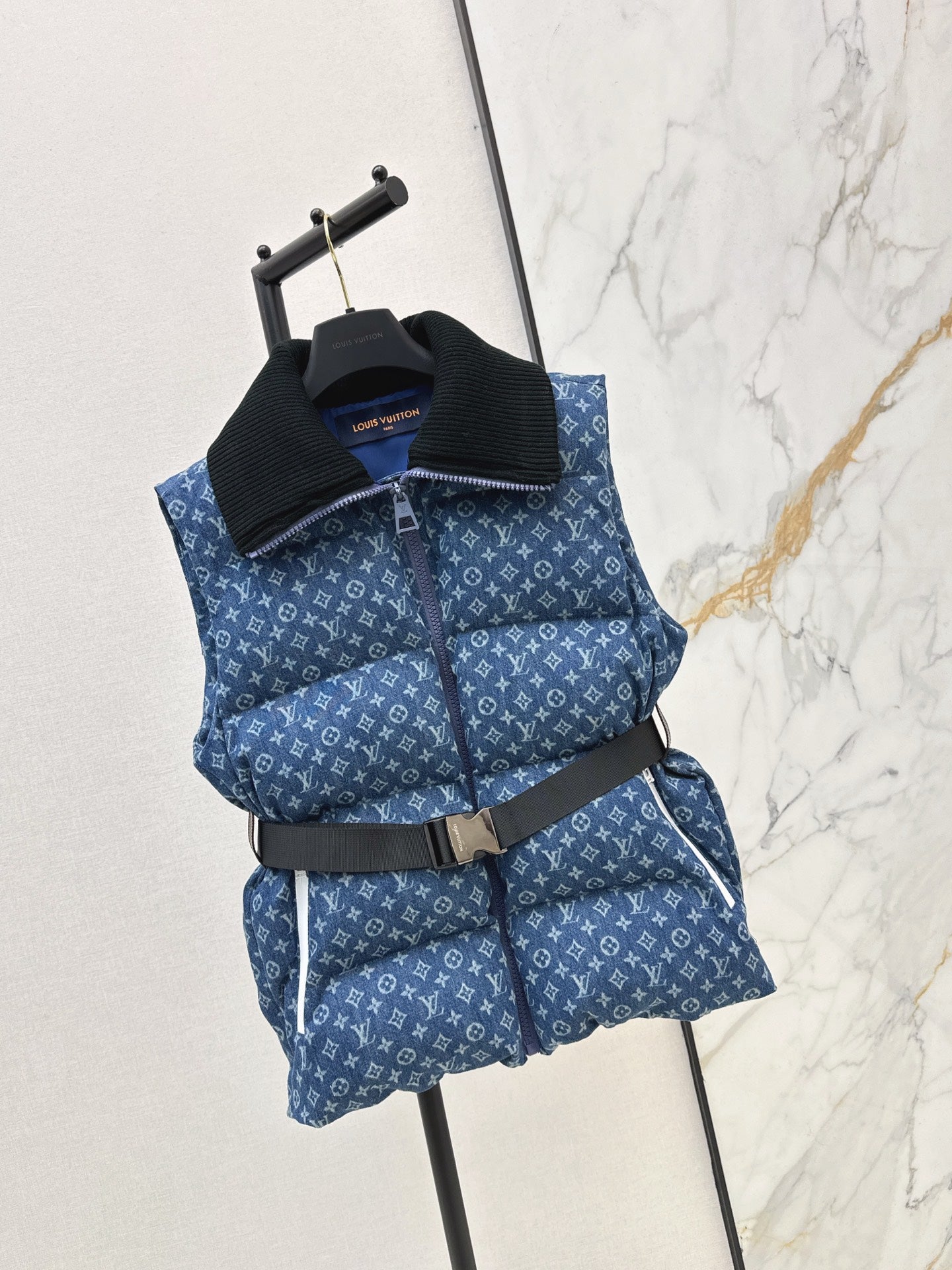 Louis NEW Denim vest down jacket