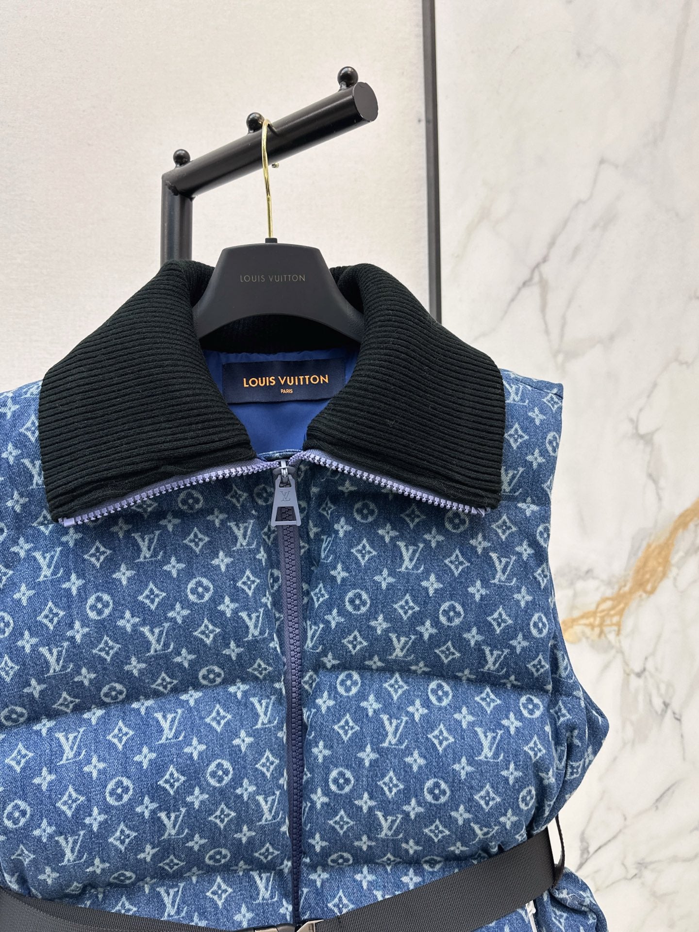 Louis NEW Denim vest down jacket