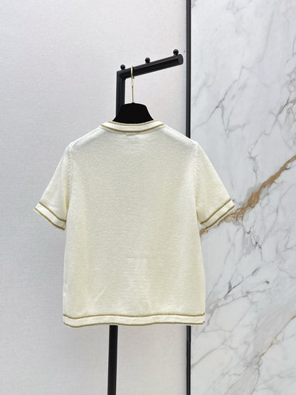 Chan NEW Short-sleeved knitted cardigan