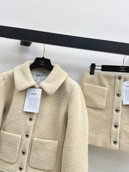 Chan NEW Woolen coat skirt suit