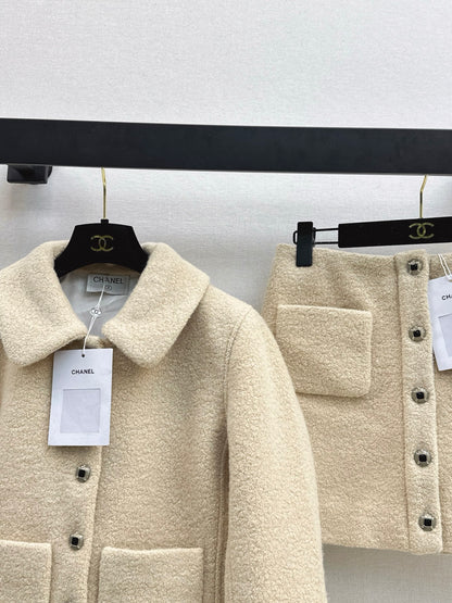 Chan NEW Woolen coat skirt suit