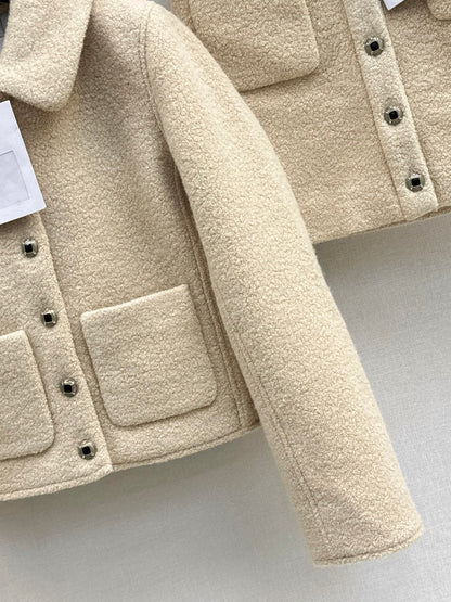 Chan NEW Woolen coat skirt suit