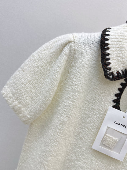 Chan NEW Bow-tie cashmere sweater