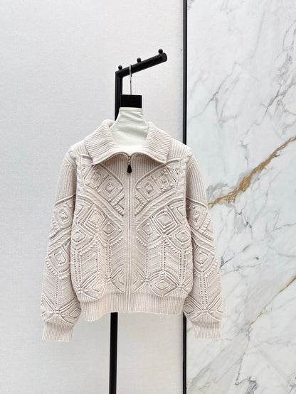 Loro NEW Jacquard knit cardigan