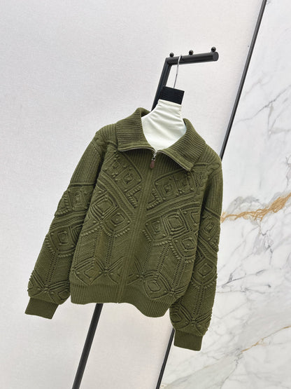 Loro NEW Jacquard knit cardigan