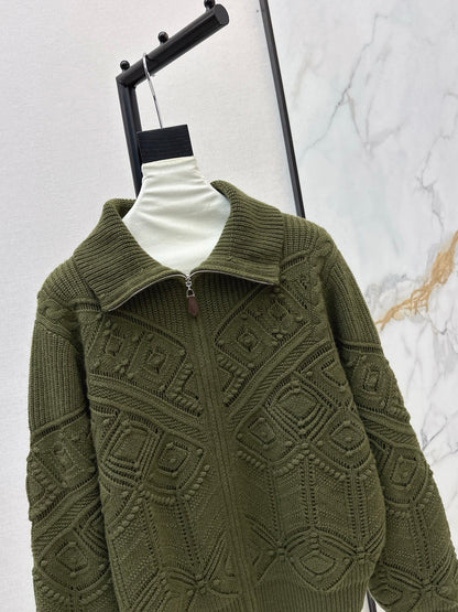 Loro NEW Jacquard knit cardigan