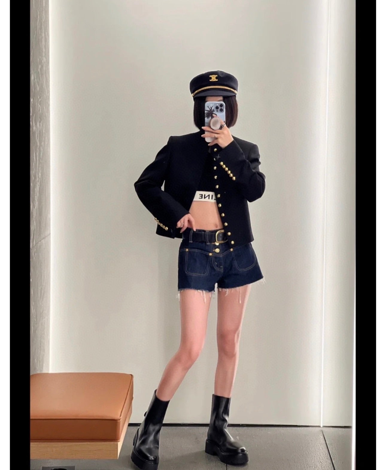 Ce1i NEW gold button jacket