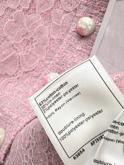 Chan NEW Tweed Lace Vest