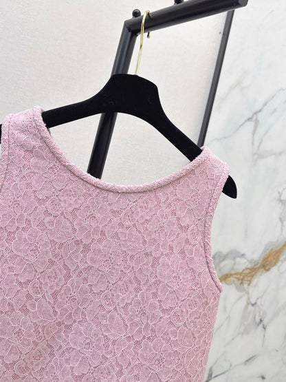 Chan NEW Tweed Lace Vest