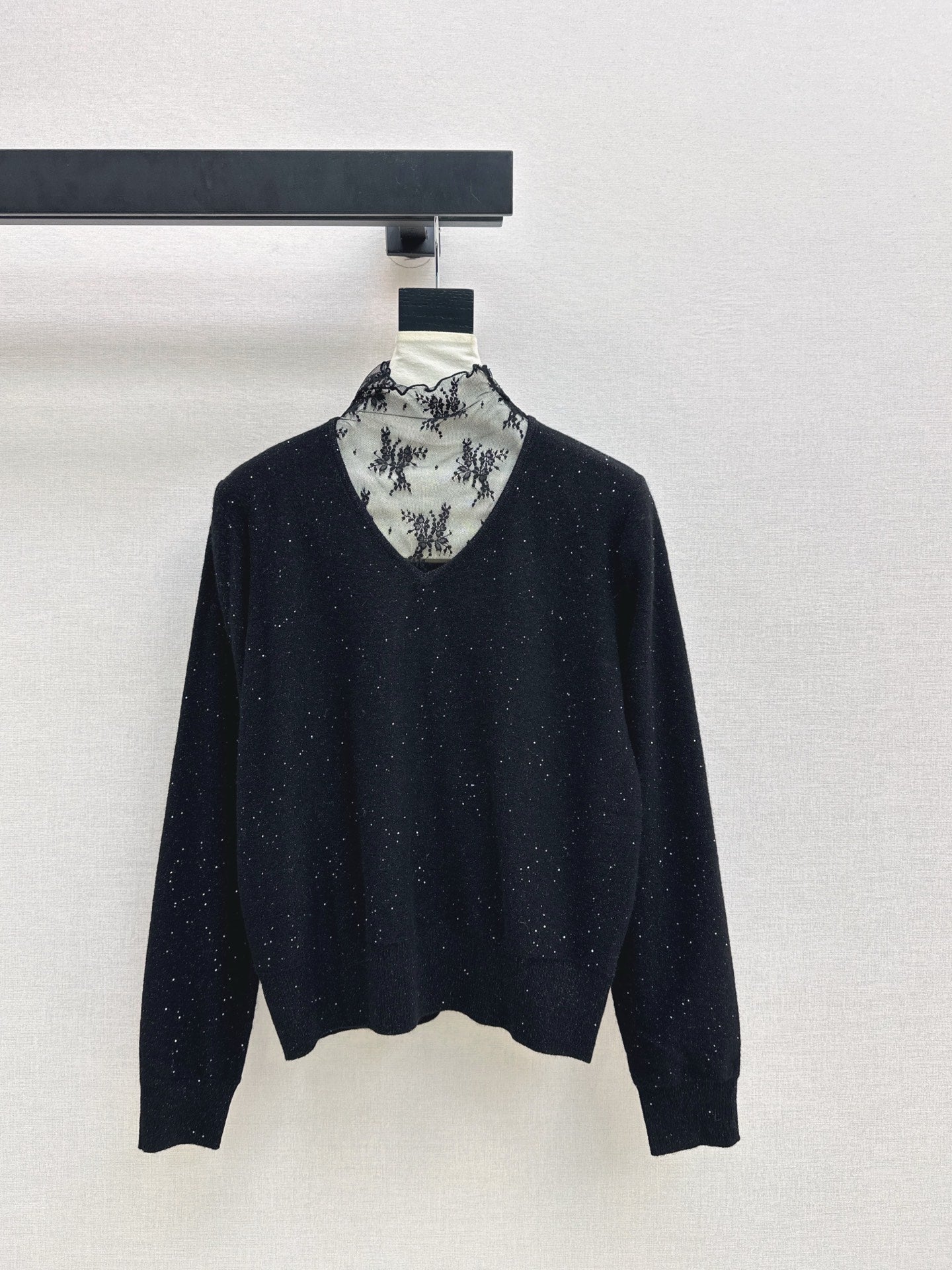 Es NEW Lace wool sweater