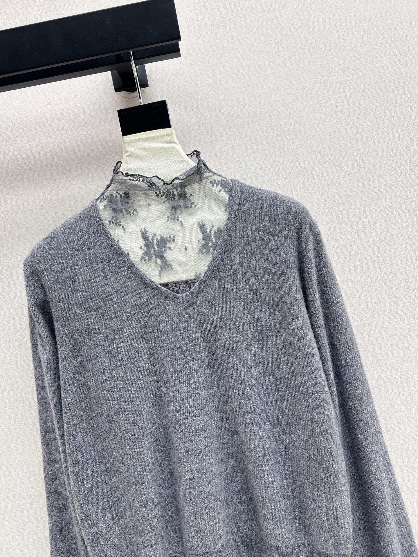 Es NEW Lace wool sweater