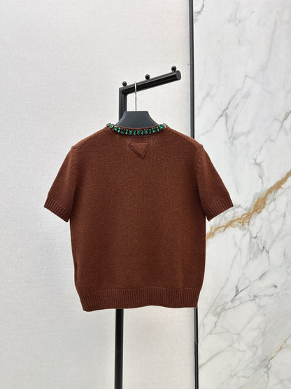 Pra NEW Cashmere short-sleeved sweater