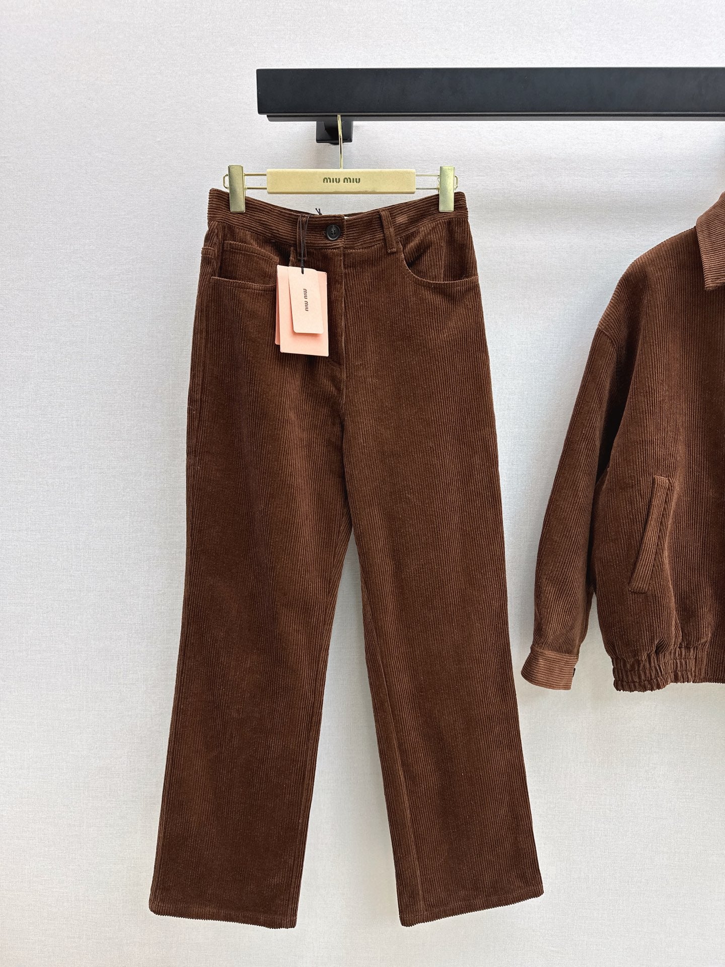 Miu NEW Corduroy straight leg pants