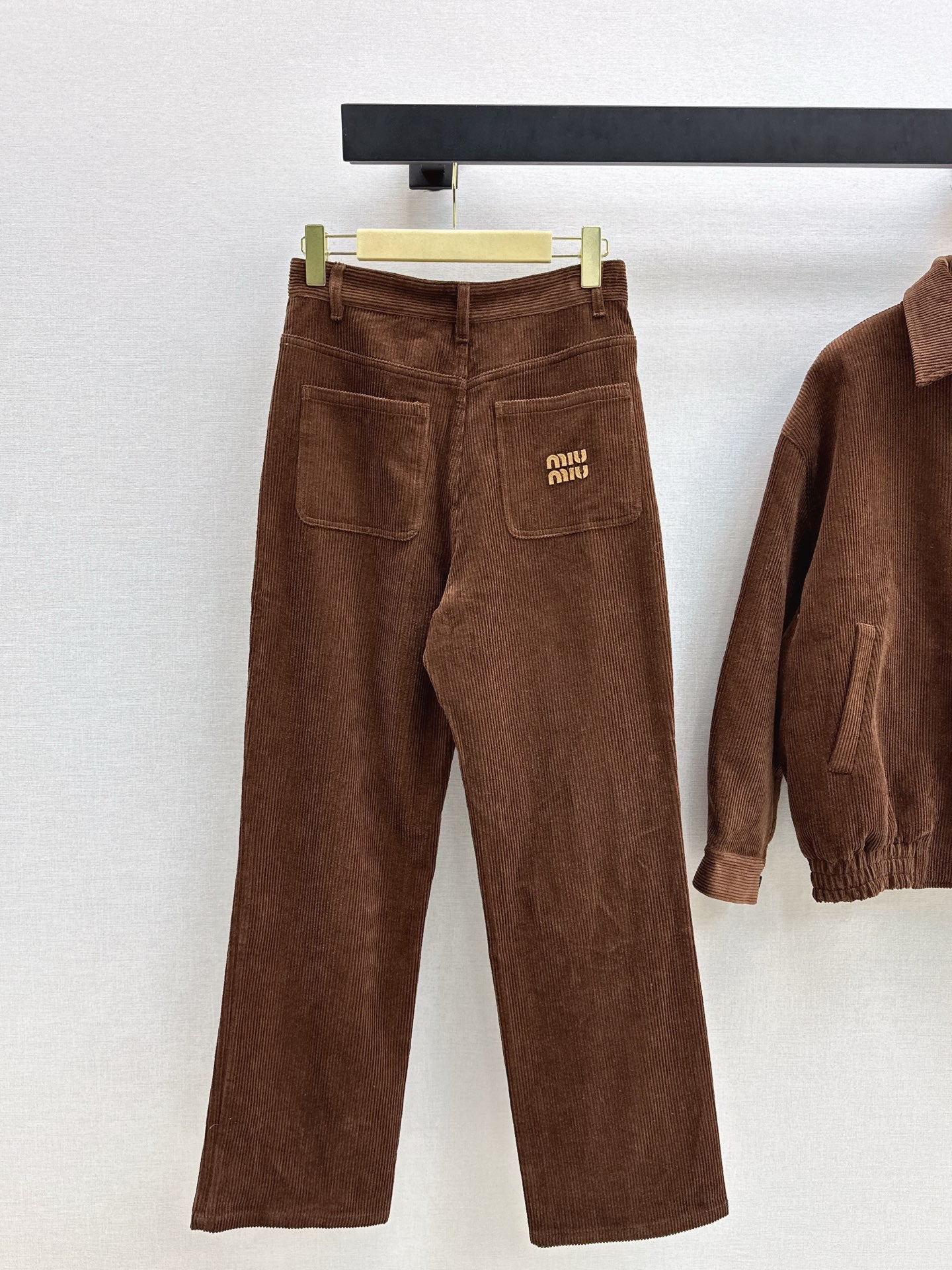 Miu NEW Corduroy straight leg pants