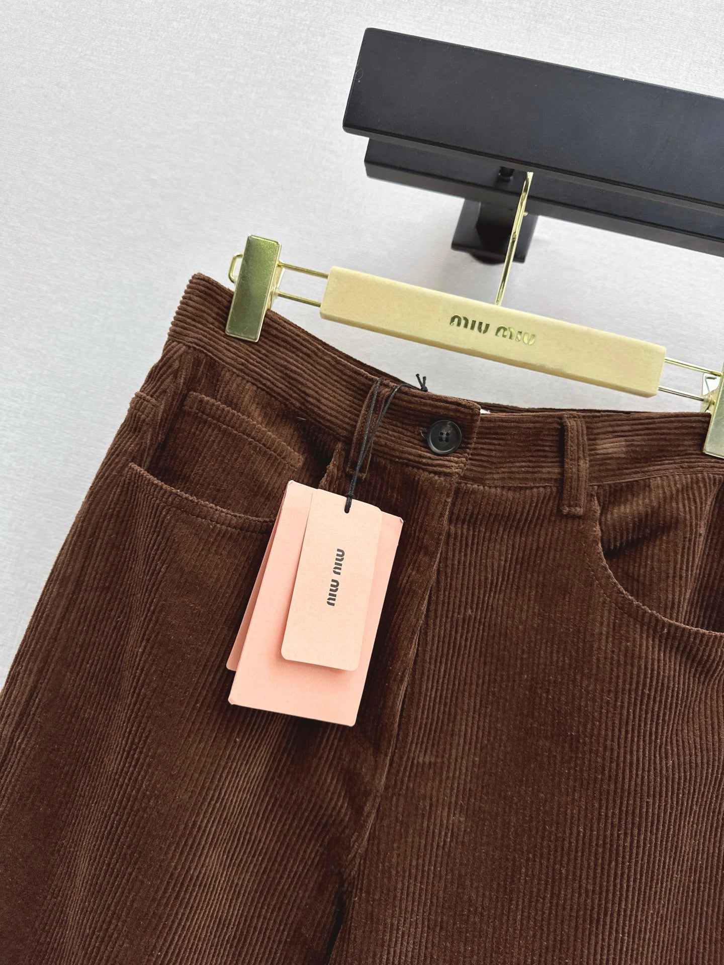 Miu NEW Corduroy straight leg pants