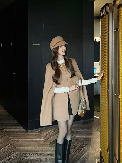 Guc NEW wool cape coat