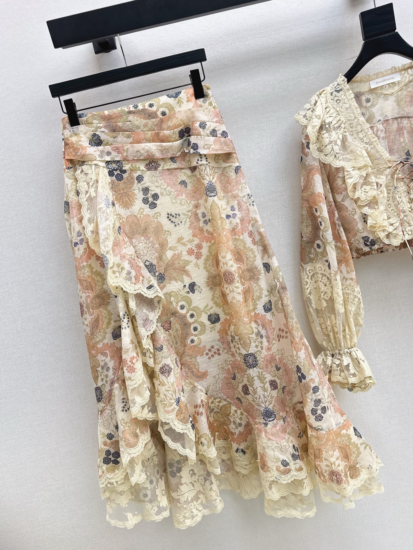 Zimm NEW Silk linen skirt