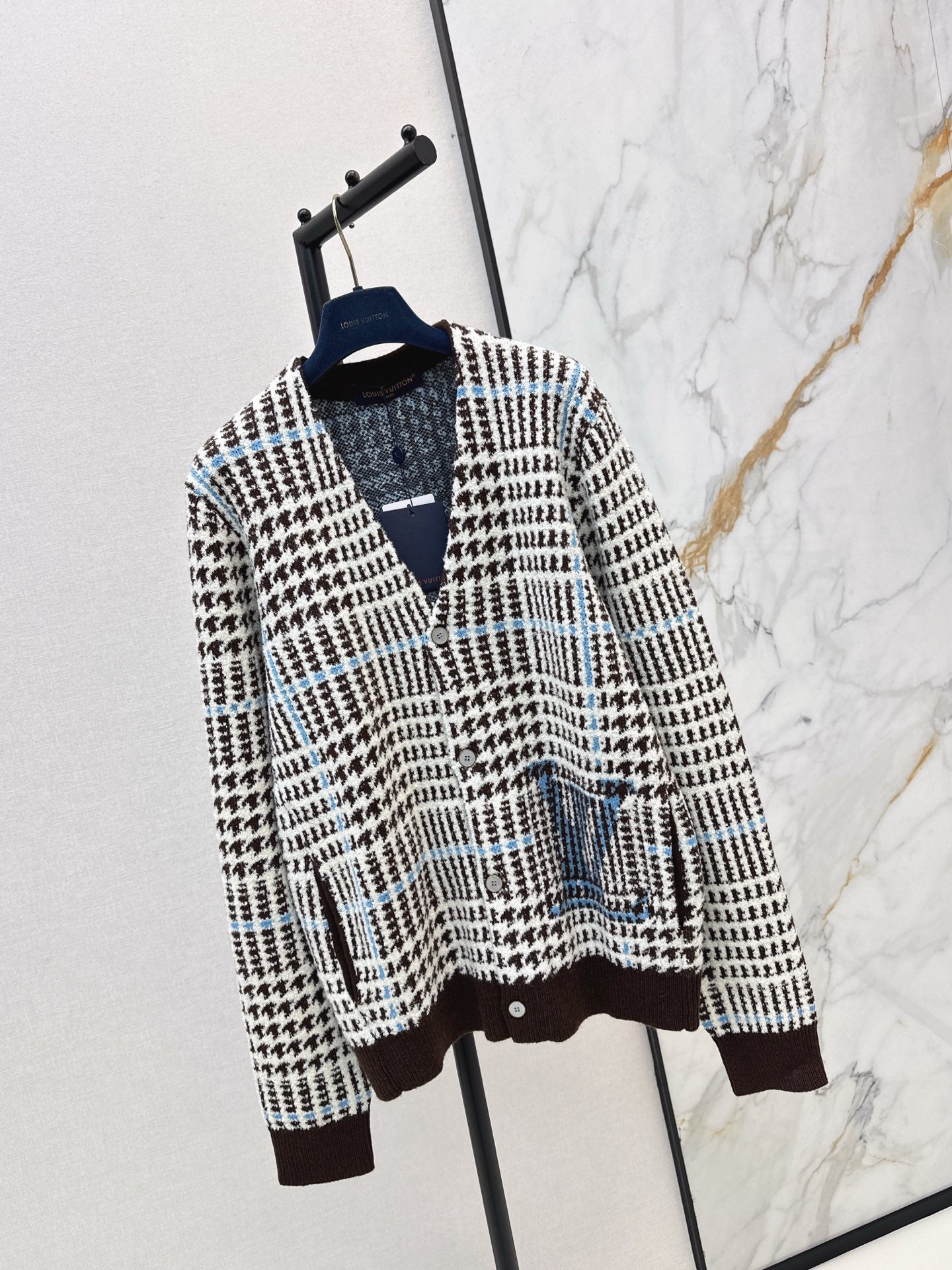 Louis NEW Houndstooth Jacquard Cardigan