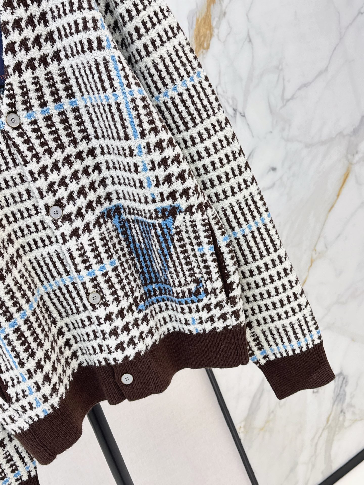 Louis NEW Houndstooth Jacquard Cardigan