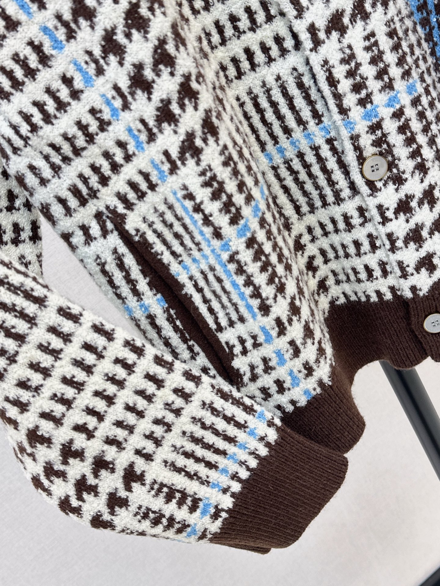 Louis NEW Houndstooth Jacquard Cardigan
