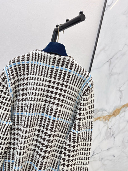Louis NEW Houndstooth Jacquard Cardigan