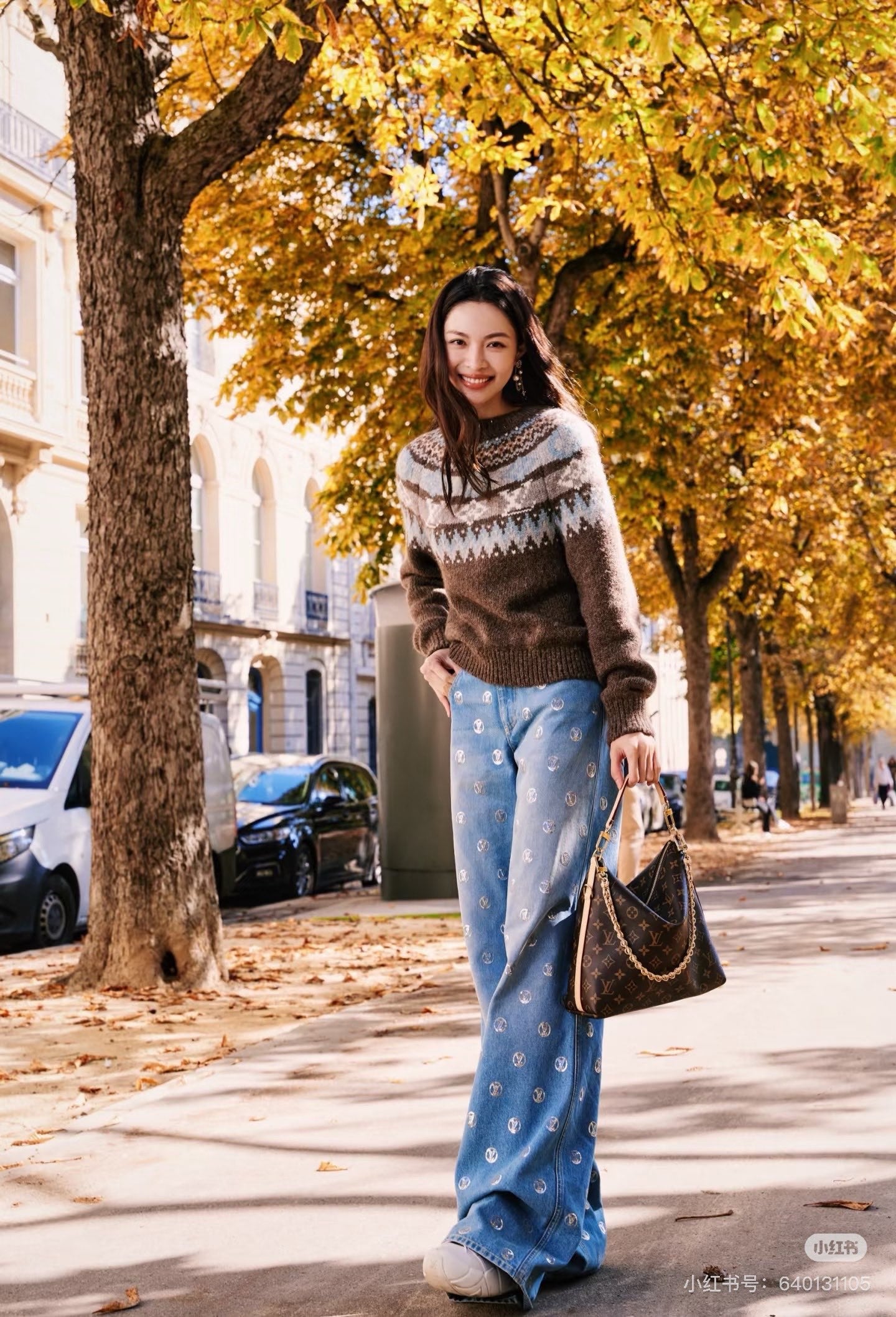 Louis NEW Gold Coin Sequin Jeans