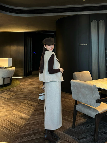 Brun NEW woolen vest