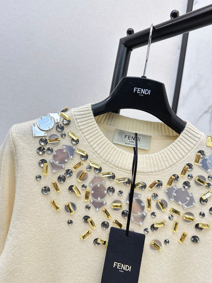 Fend NEW Beaded sweater