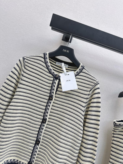 CD NEW striped cardigan