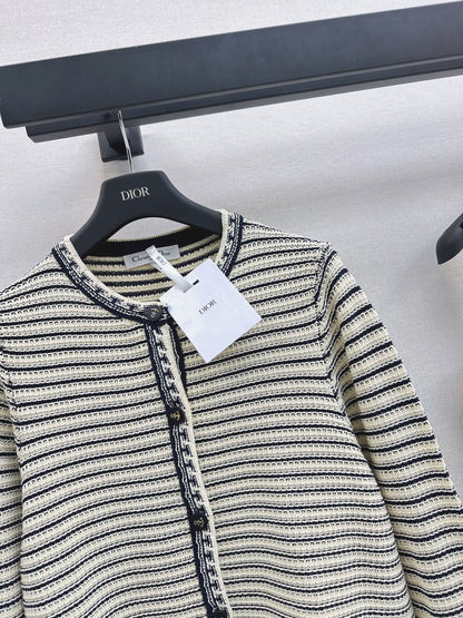 CD NEW striped cardigan