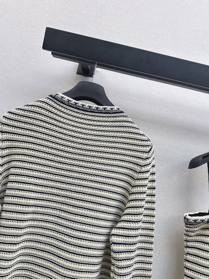 CD NEW striped cardigan
