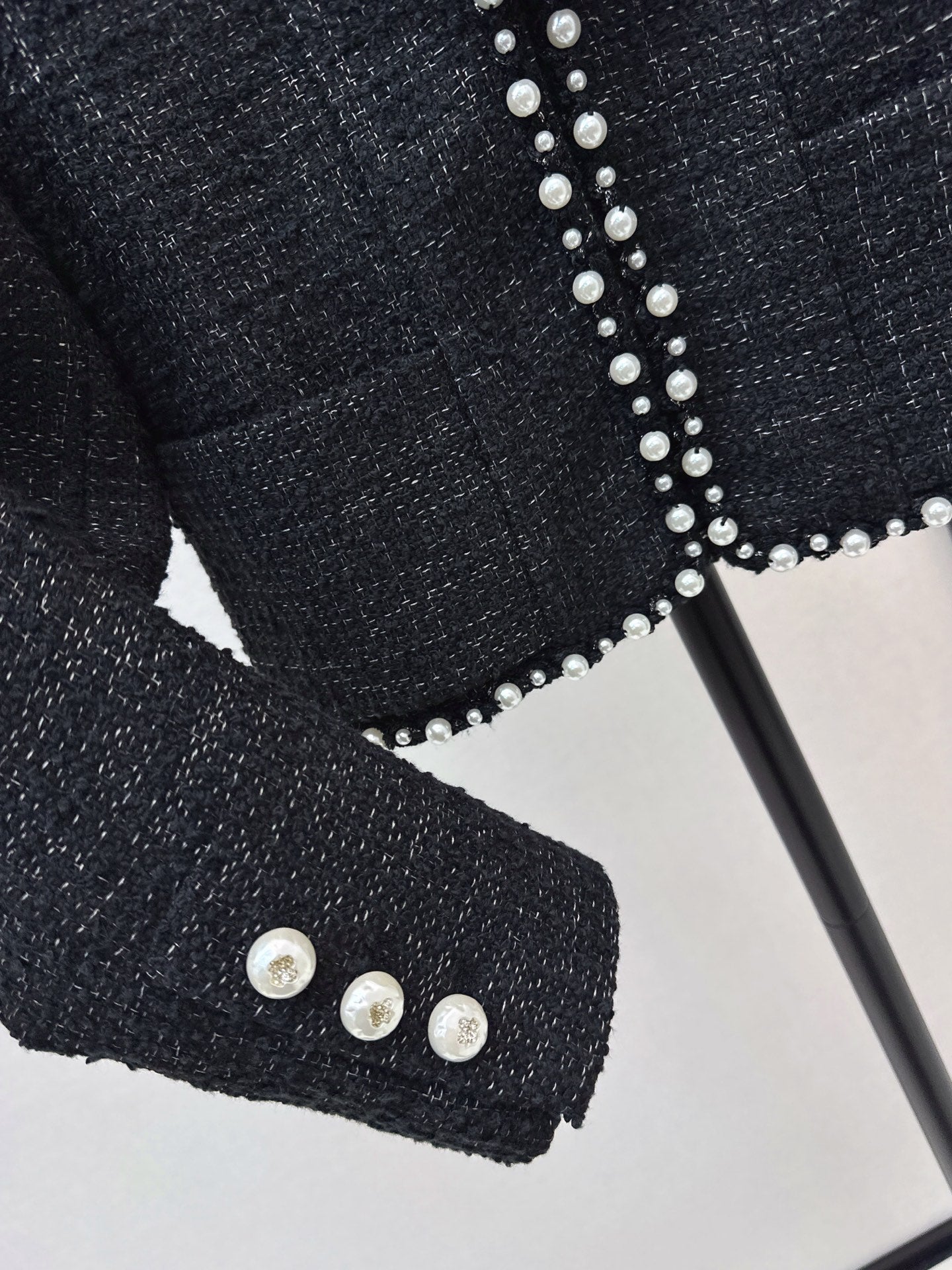 Chan NEW beading tweed jacket