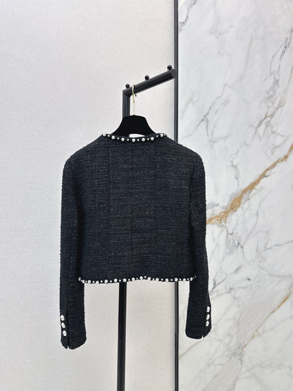 Chan NEW beading tweed jacket
