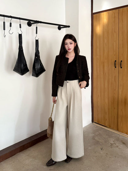 Brun NEW lined straight  pants