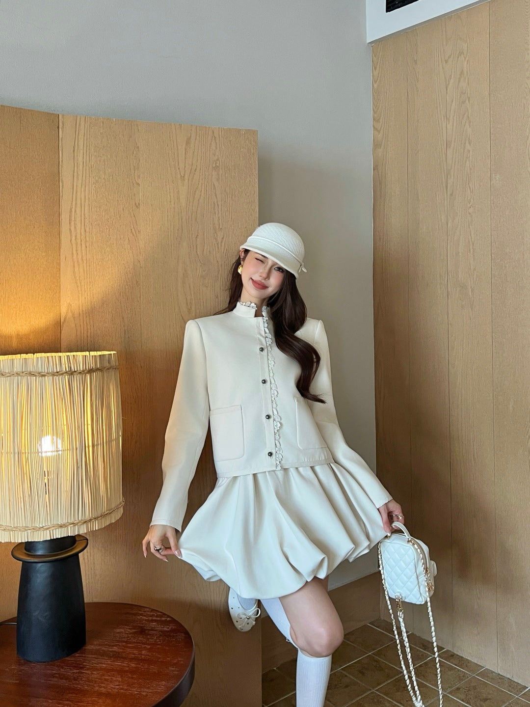 CD NEW  pleated skirt