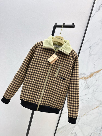 Miu NEW plaid jacket