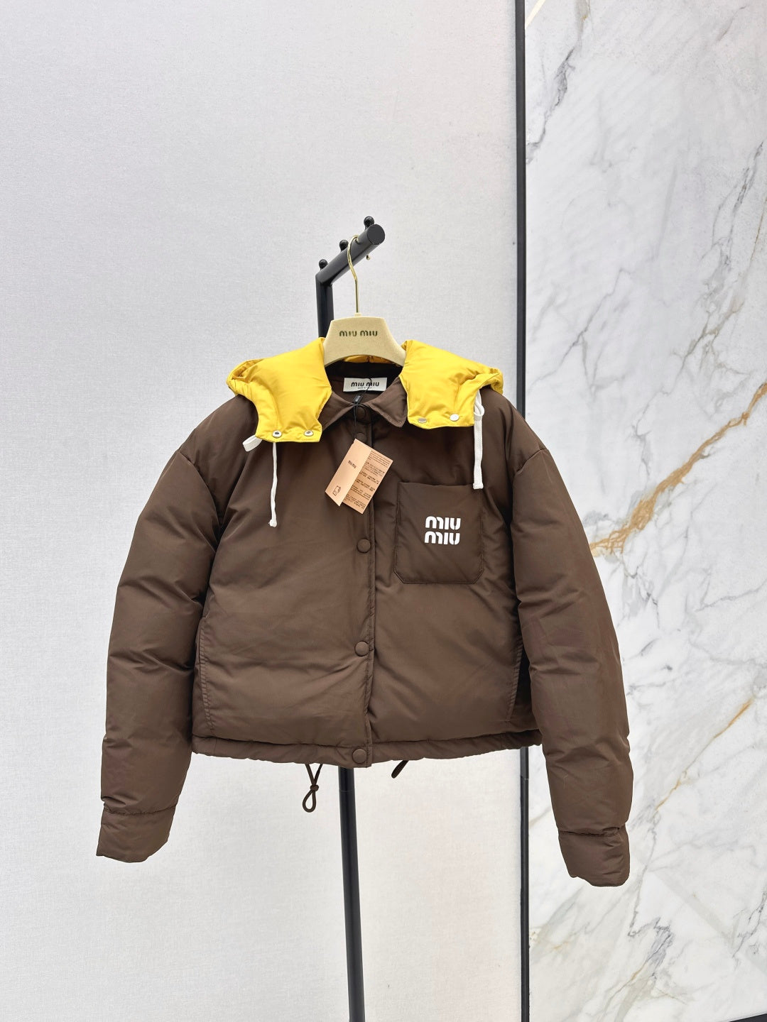 Miu NEW Hooded down jacket