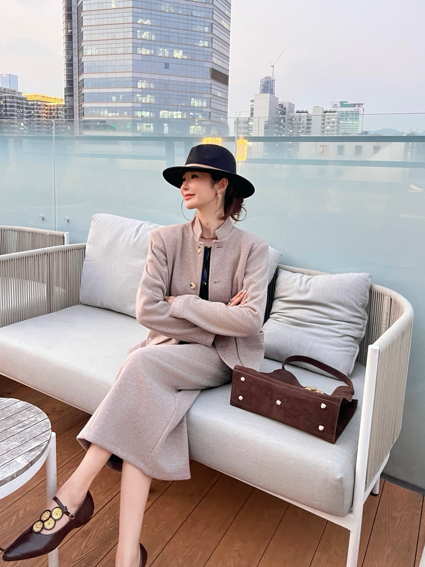 Loro NEW jacket skirt set