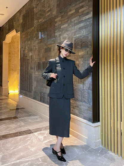 Loro NEW jacket skirt set