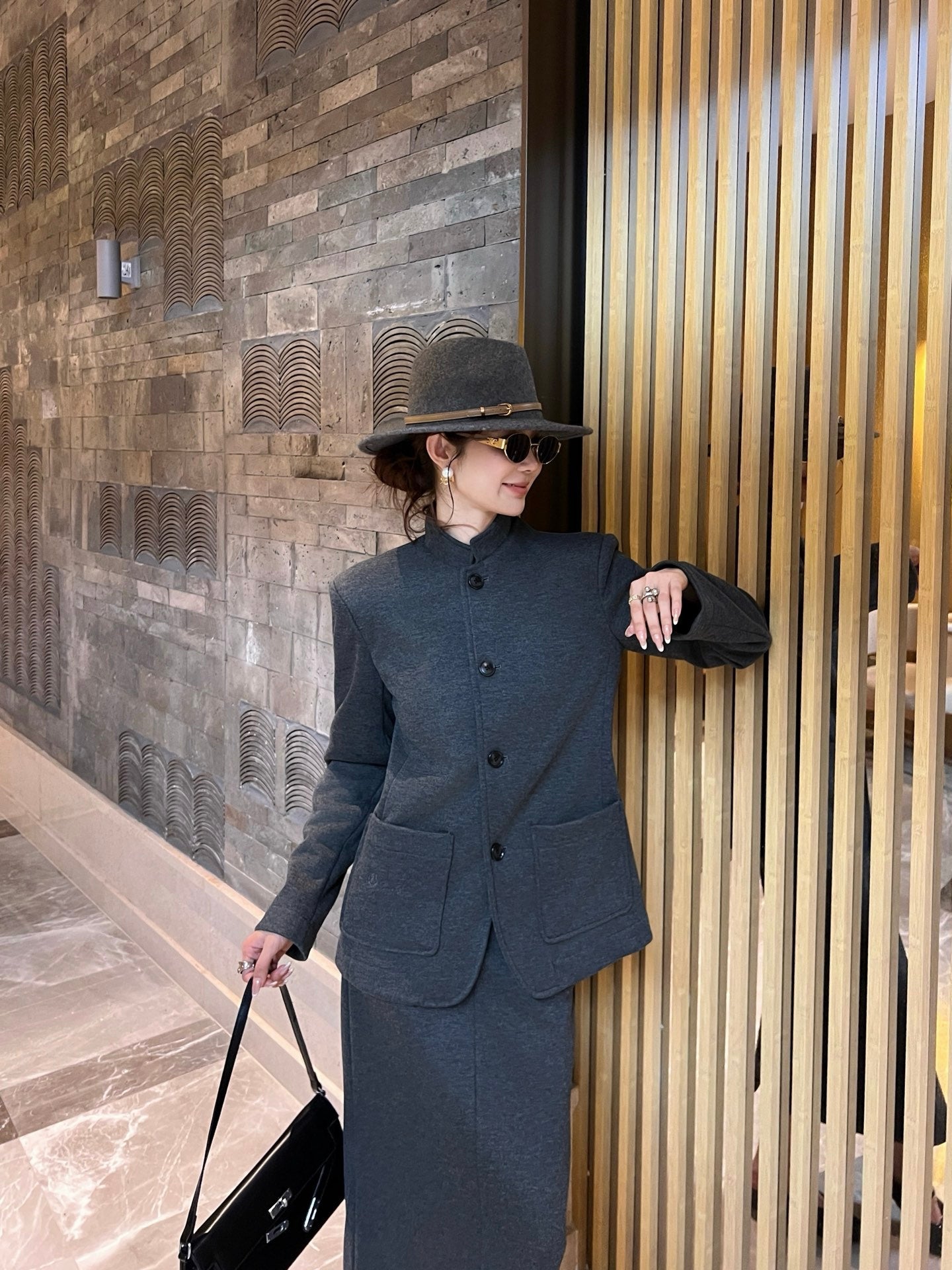 Loro NEW jacket skirt set