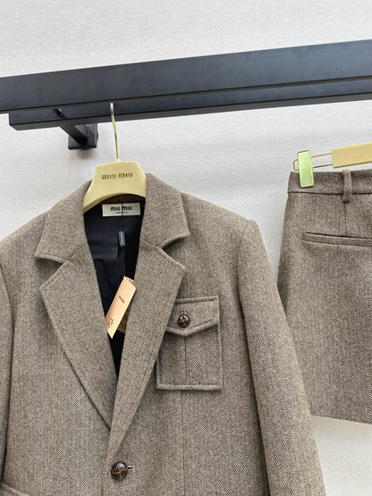 Miu NEW blazer skirt set