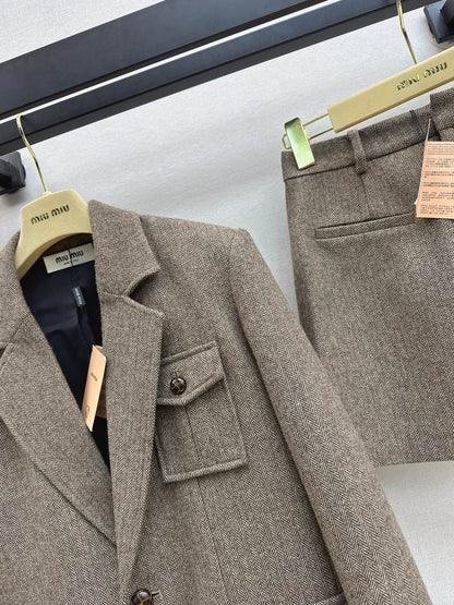 Miu NEW blazer skirt set