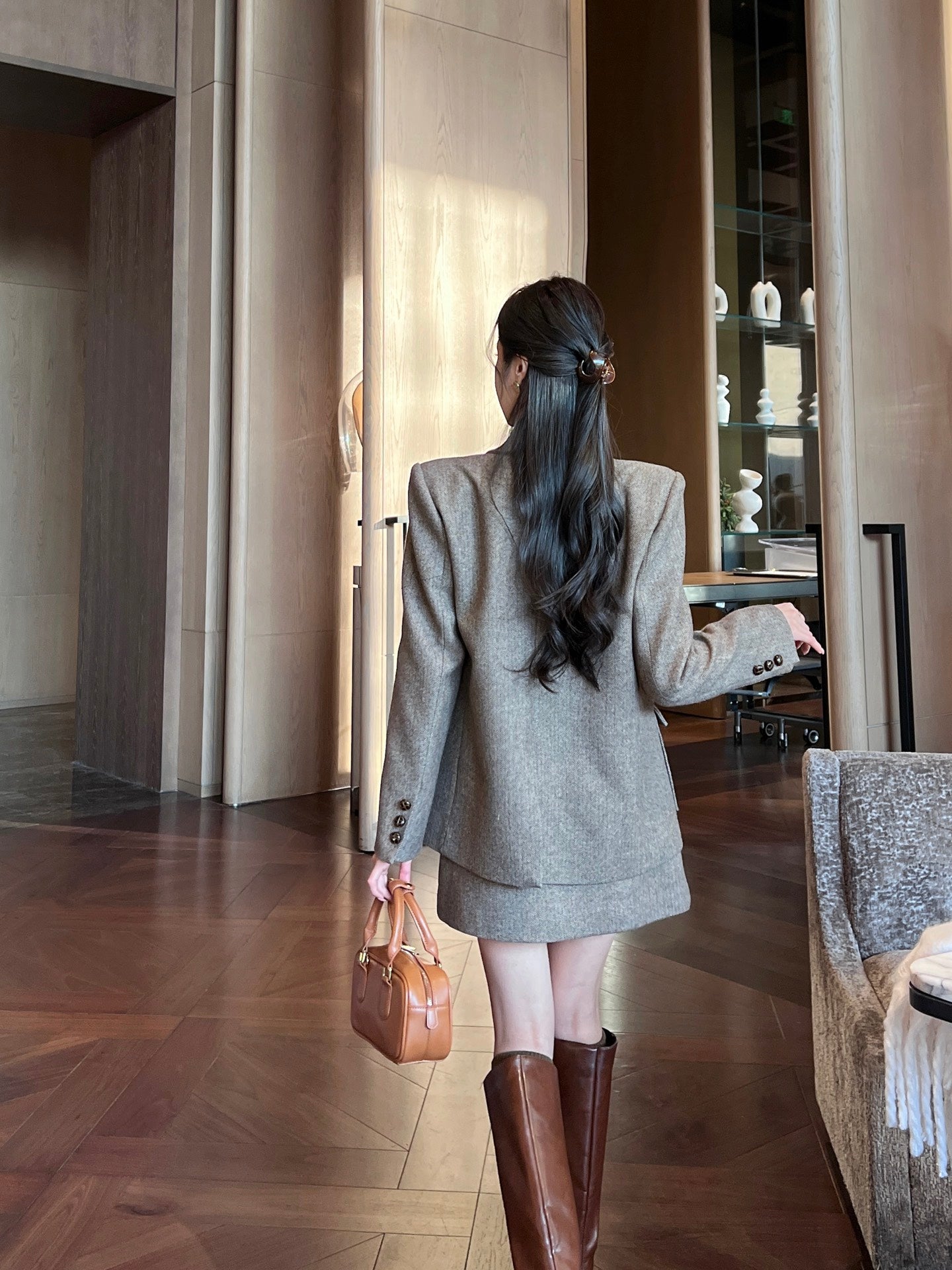 Miu NEW blazer skirt set