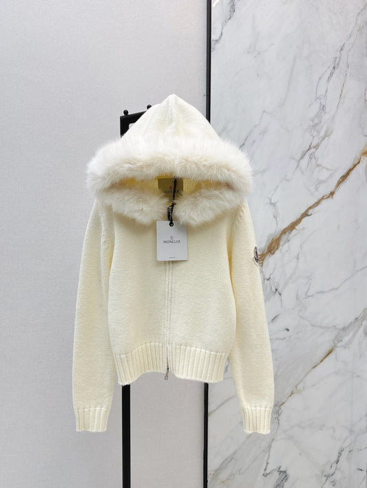Monc NEW Detachable hooded knit jacket