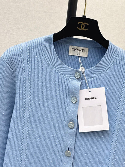 Chan NEW Jacquard knit cardigan