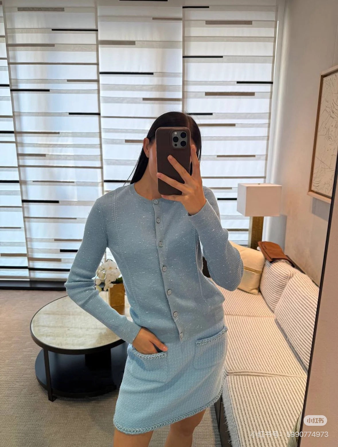 Chan NEW Jacquard knit cardigan