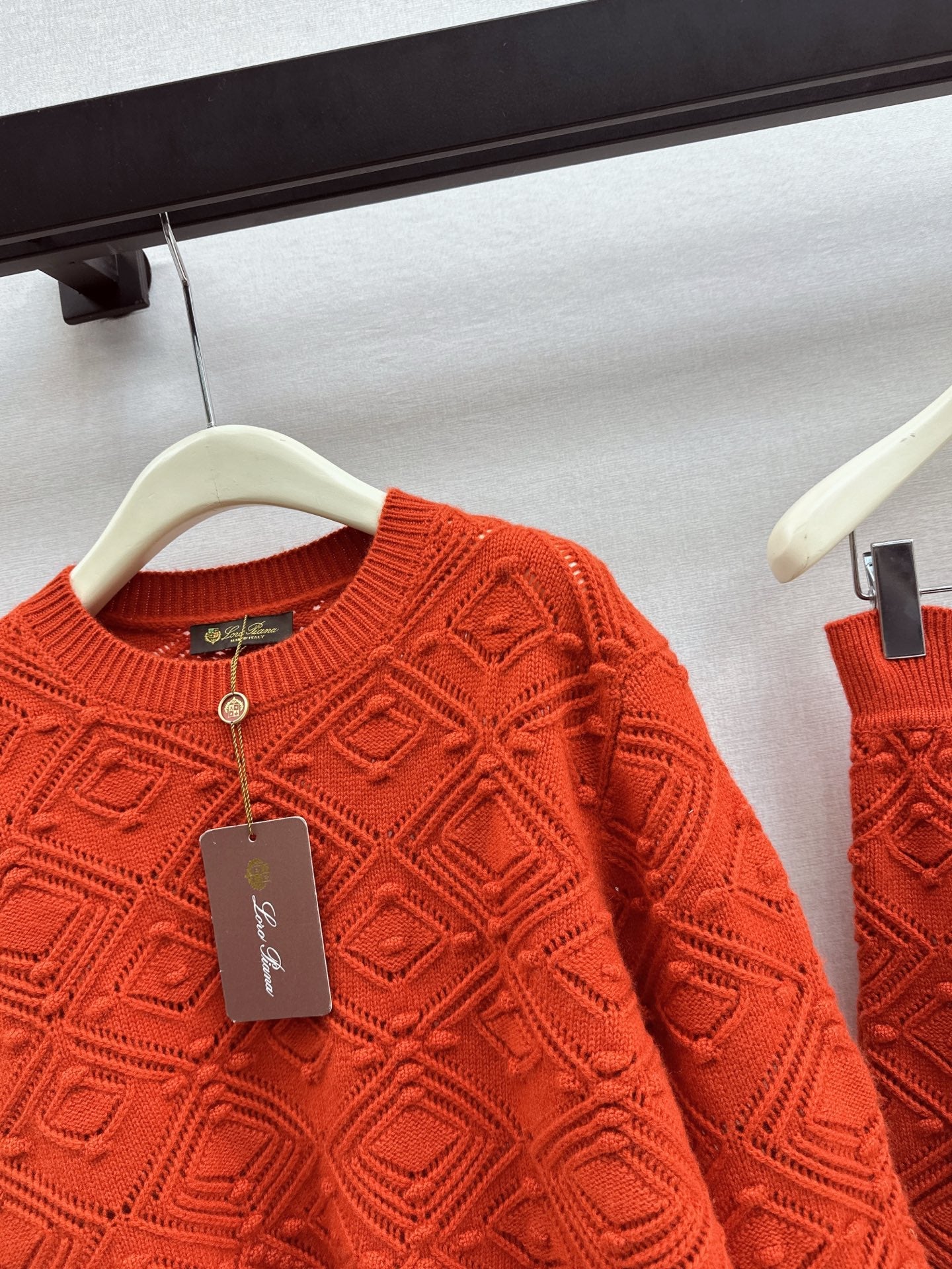 Loro NEW Jacquard sweater  skirt suit