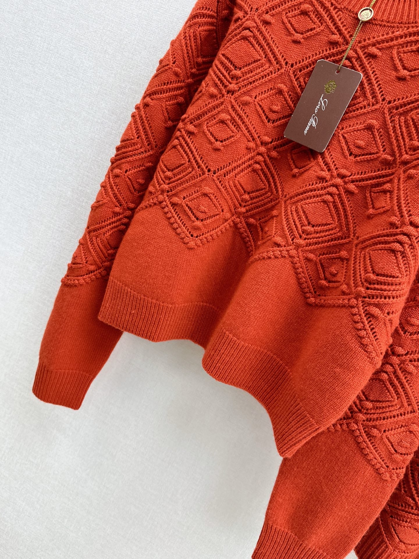 Loro NEW Jacquard sweater  skirt suit