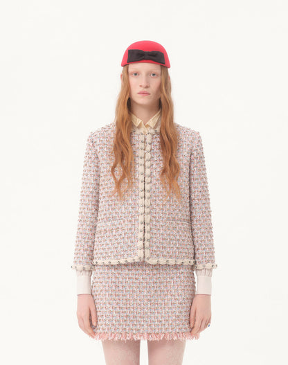 Va1en NEW woven Jacket + Skirt Set