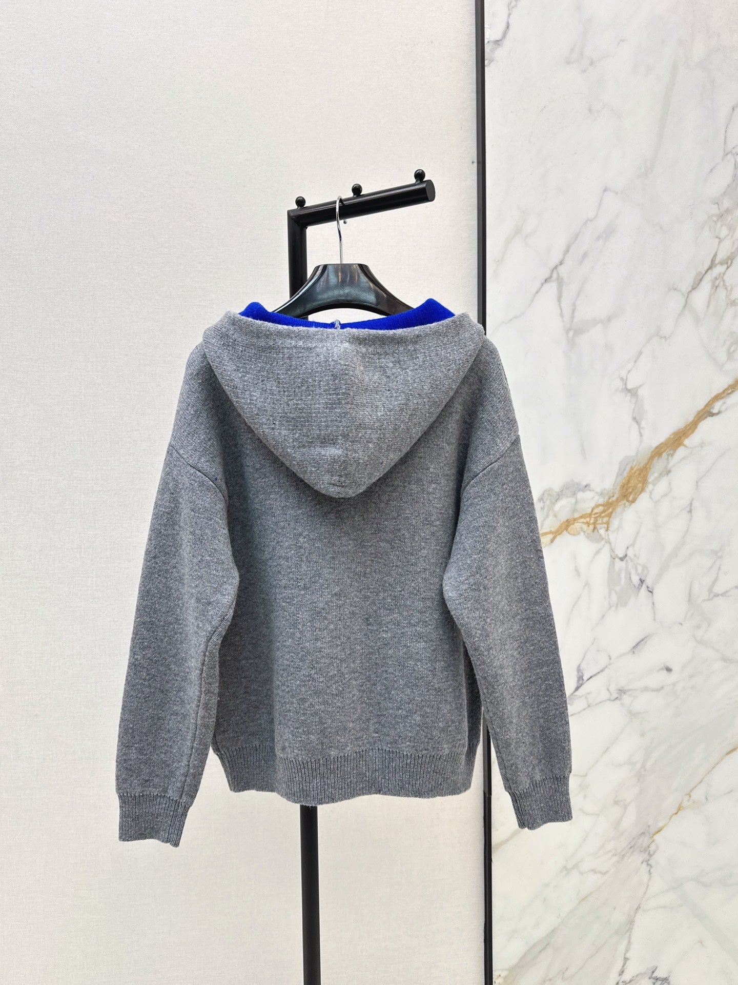 Ce1i NEW Hooded jacquard sweater